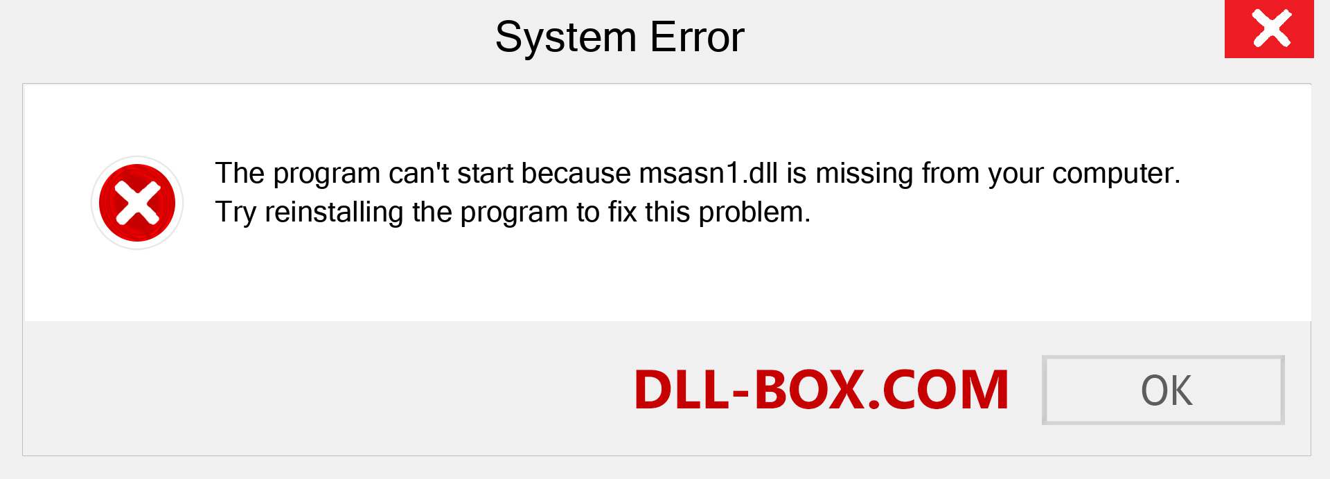  msasn1.dll file is missing?. Download for Windows 7, 8, 10 - Fix  msasn1 dll Missing Error on Windows, photos, images
